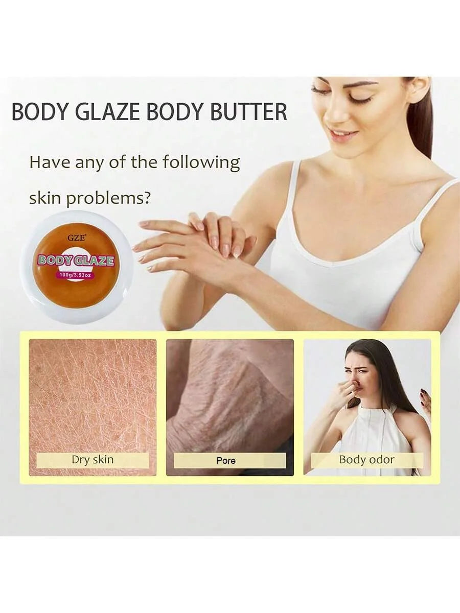 GZE BODY GLAZE Deep Moisturizing And Firming - Smooth Dry Skin For Both Men And Women Silky Smooth Skin Exfoliating Gel