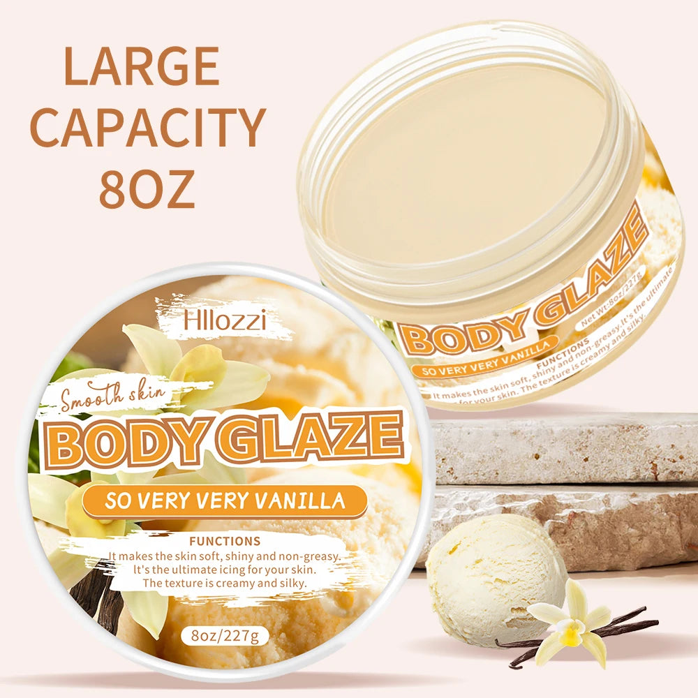 Vanilla body glaze can be used on the face and body to moisturize and nourish the skin, making it elastic Fresh